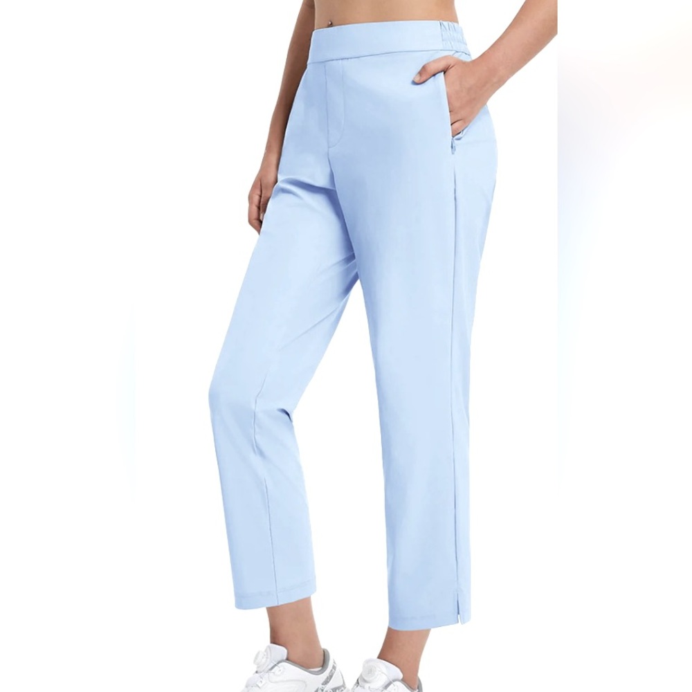 Adidas Blue Cropped Ankle Pants, size 8